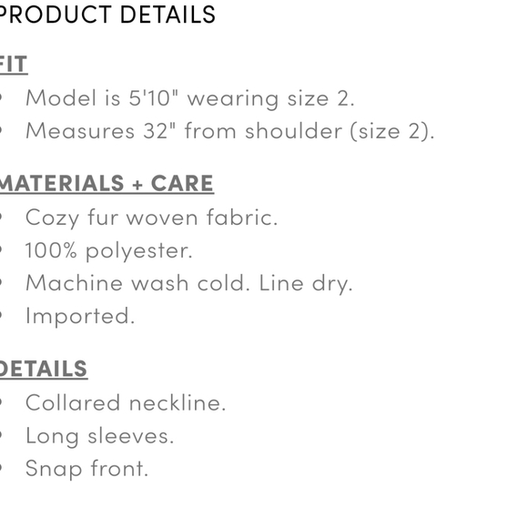 Torrid Cozy Fur Shacket - Picture 5 of 5